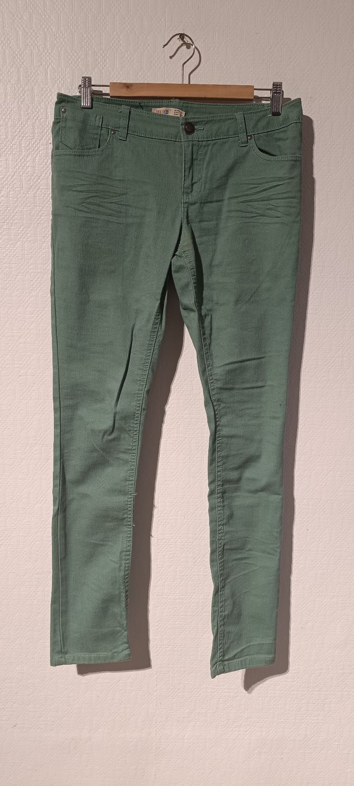 Pantalon slim vert – Denim & Co – Taille 40