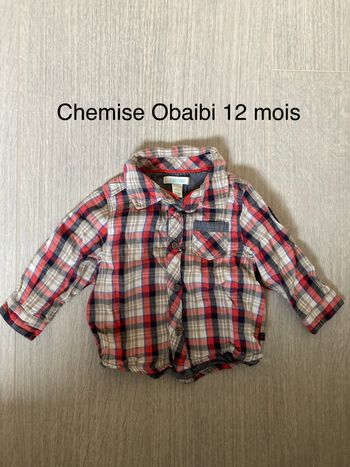 Chemise Obaibi 12 mois