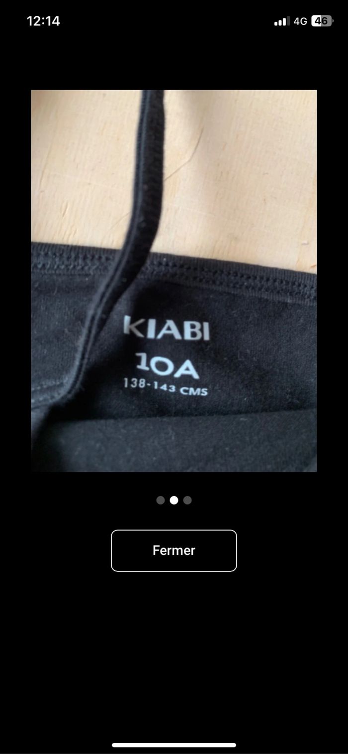 Lot 2 brassières Kiabi 10 ans - photo numéro 3
