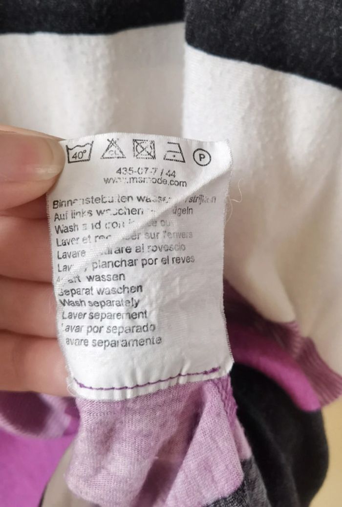 T-shirt long rayé XL M&S - photo numéro 6