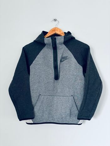 Très jolie sweat à capuche hoodie zip 3/4 vintage rétro ancien Nike taille XXS