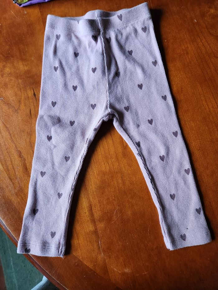 Legging petits cœurs 18 mois