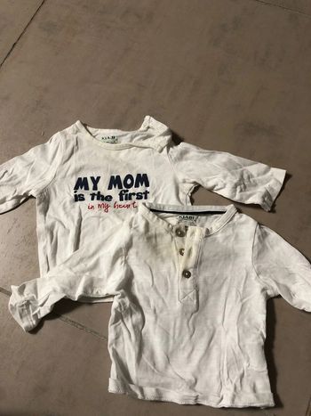 Tee-shirts ML 3 mois bon état