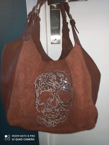 Joli sac dessin tête de mort brillant
