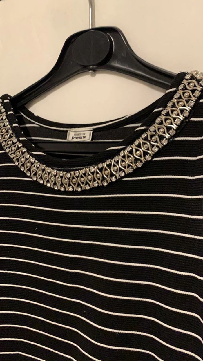 Débardeur collier strass intégré - photo numéro 2