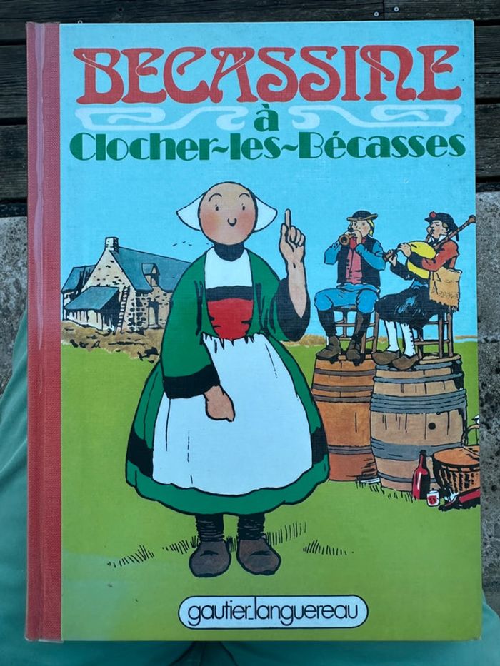 Livre ancien grand album Bécassine à clocher-les-Bécasses Gautier languereau collection vintage