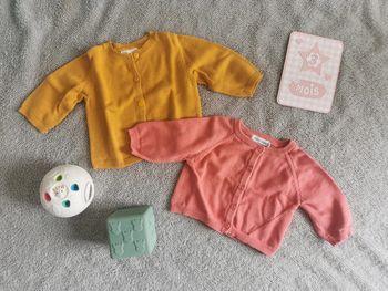 Lot de 2 gilets Little Cigogne 3 mois