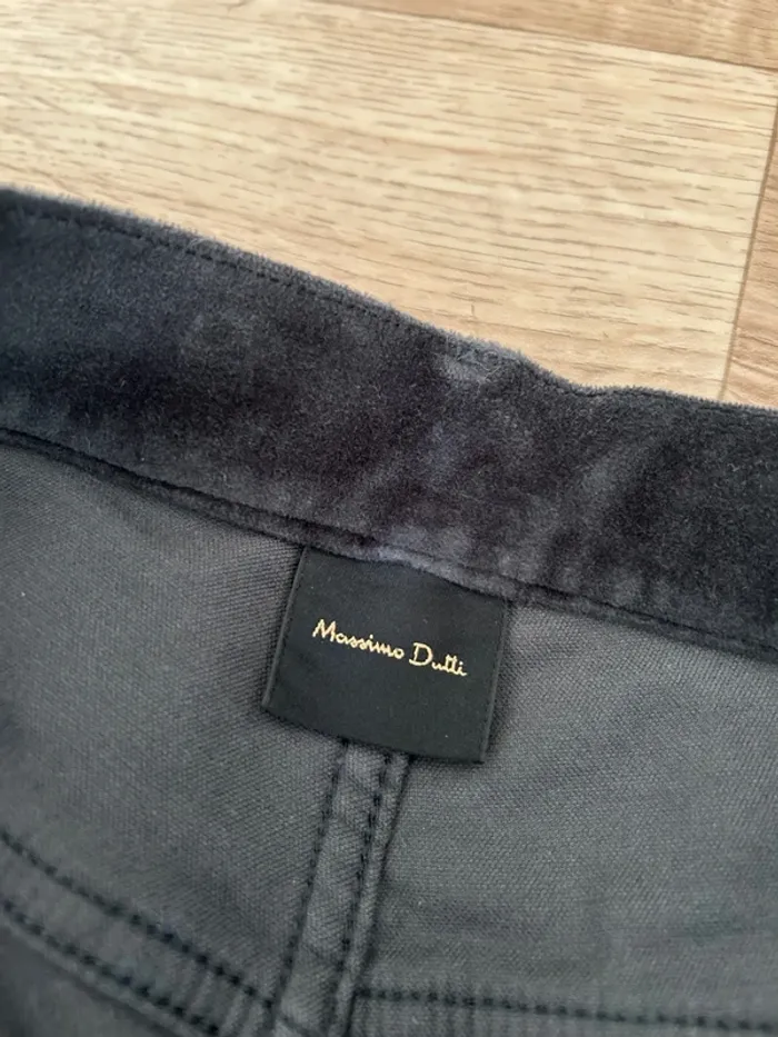 Massimo Dutti, pantalon en velours, gris, taille L/40 - photo numéro 4