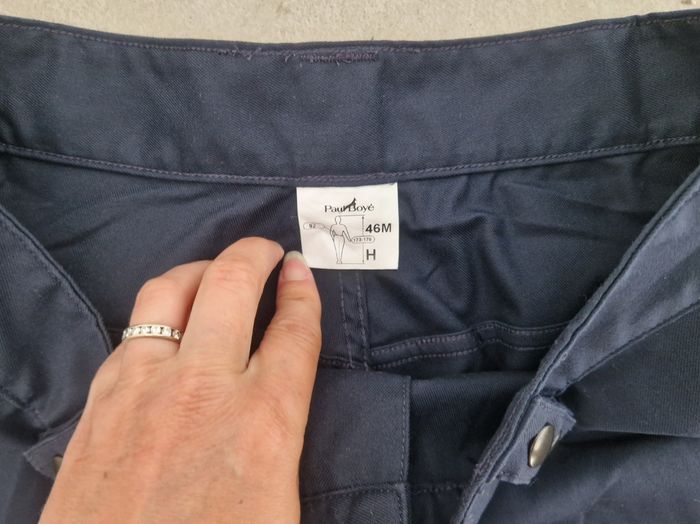 Pantalon treillis bleu taille 46 NEUF - photo numéro 3