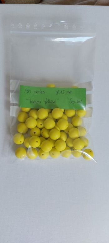 Lot de perles en silicone