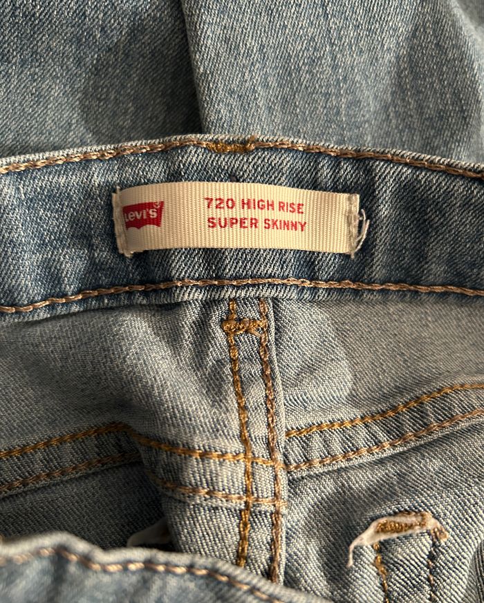 Jean délavé Levi's 720 High Rise super skinny - photo numéro 6