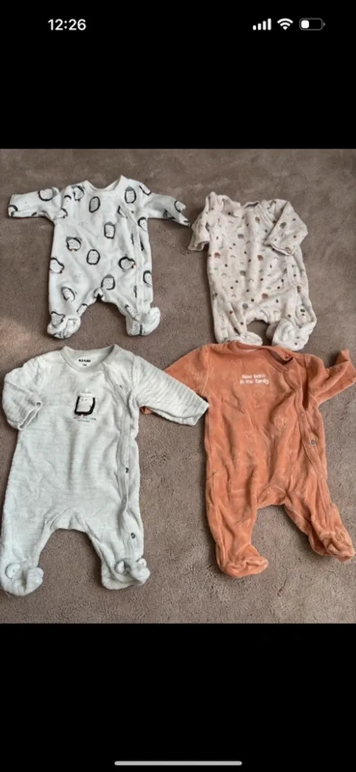 Lot vêtements bébé garçon 1 mois - photo numéro 11