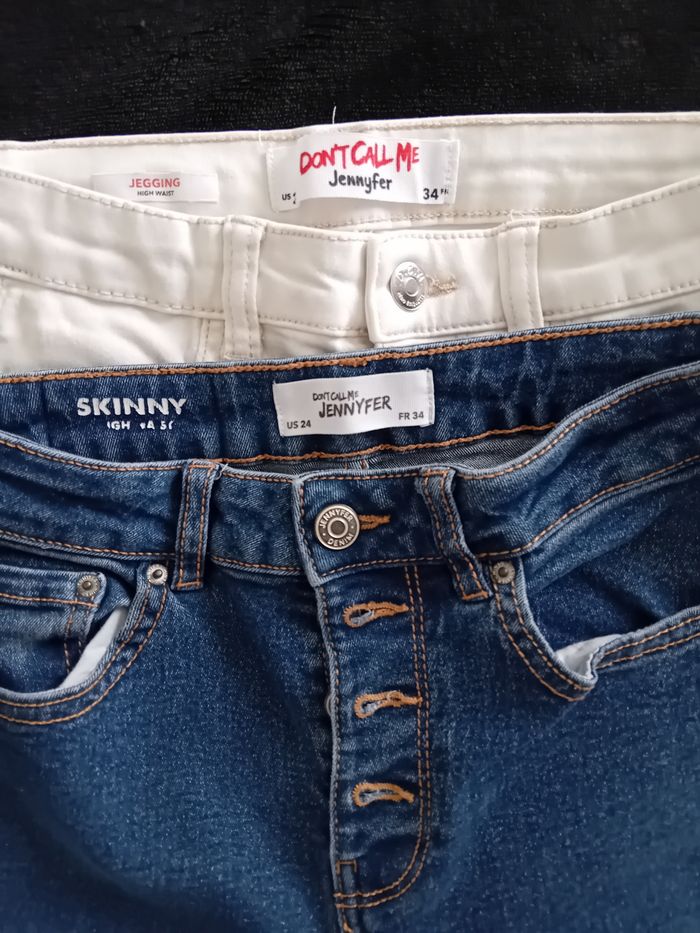 Lot de 8 pantalons et jeans taille 34/36 - photo numéro 3