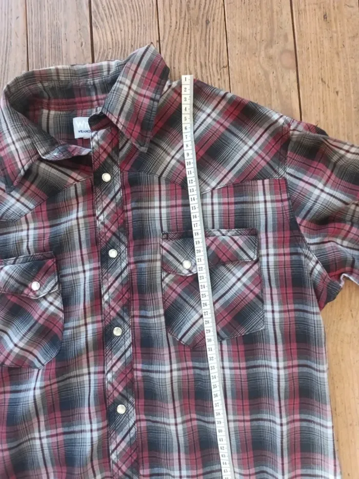 Chemise wrangler manches longues à carreaux Taille M - photo numéro 7