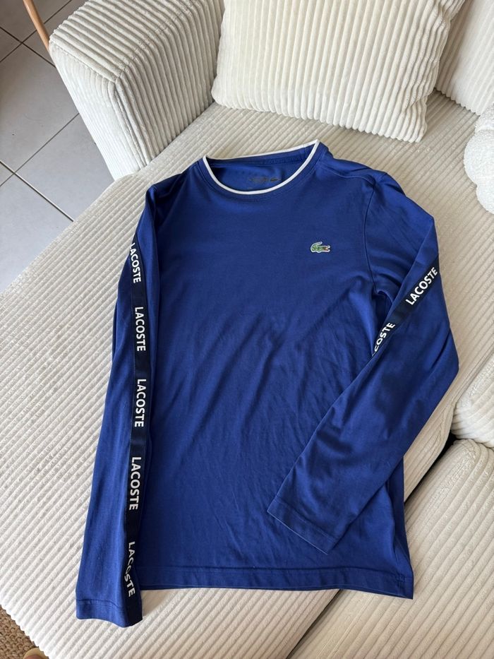 T-shirt manche longue Lacoste bleu