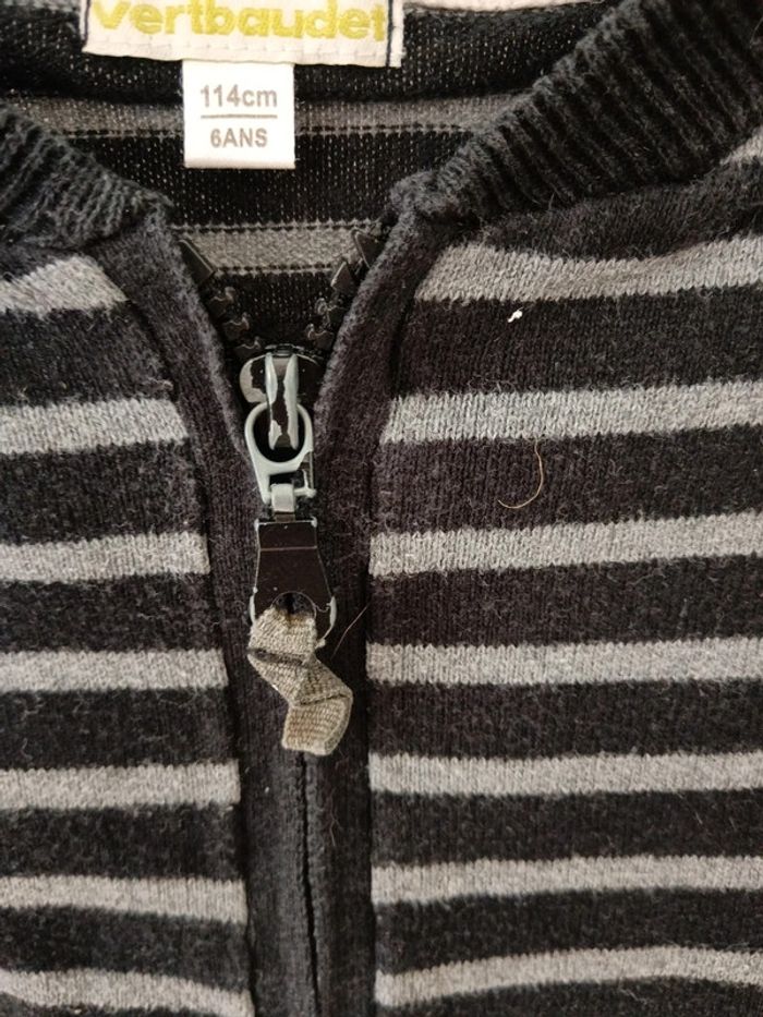 Gilet zippé vertbaudet - photo numéro 3
