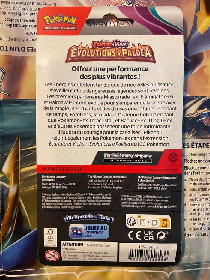 Double Artset Pokémon Évolutions à paldea EV02 - photo numéro 11