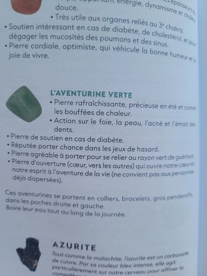 Bracelet en pierres naturelles d aventurine - photo numéro 3