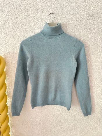Pull col roulé Éric Bompard bleu clair / taille S