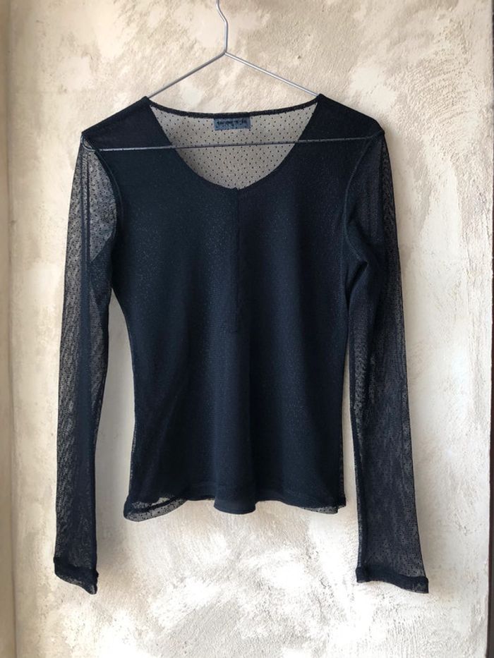 Top mesh noir Fashion express S/M - photo numéro 3