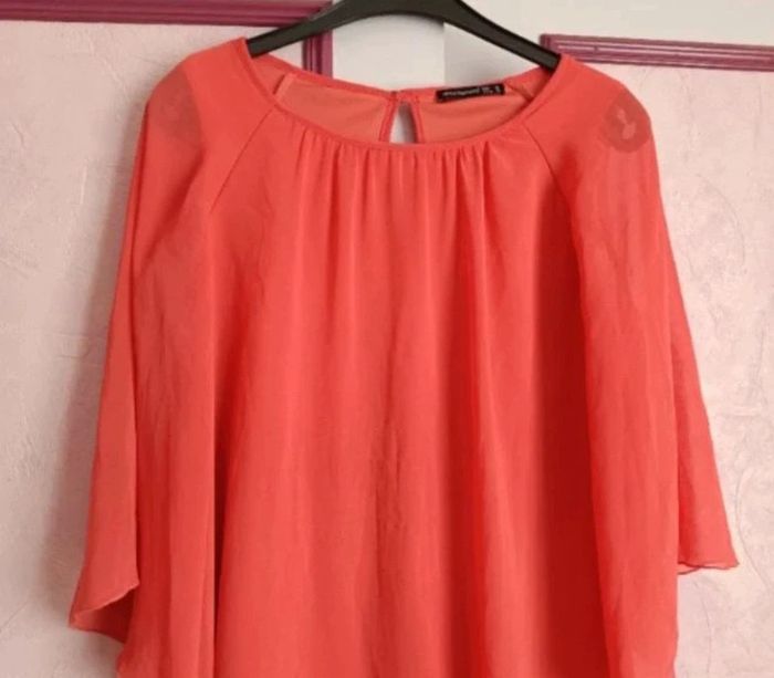 Robe corail " Atmosphère" T.38 - photo numéro 2