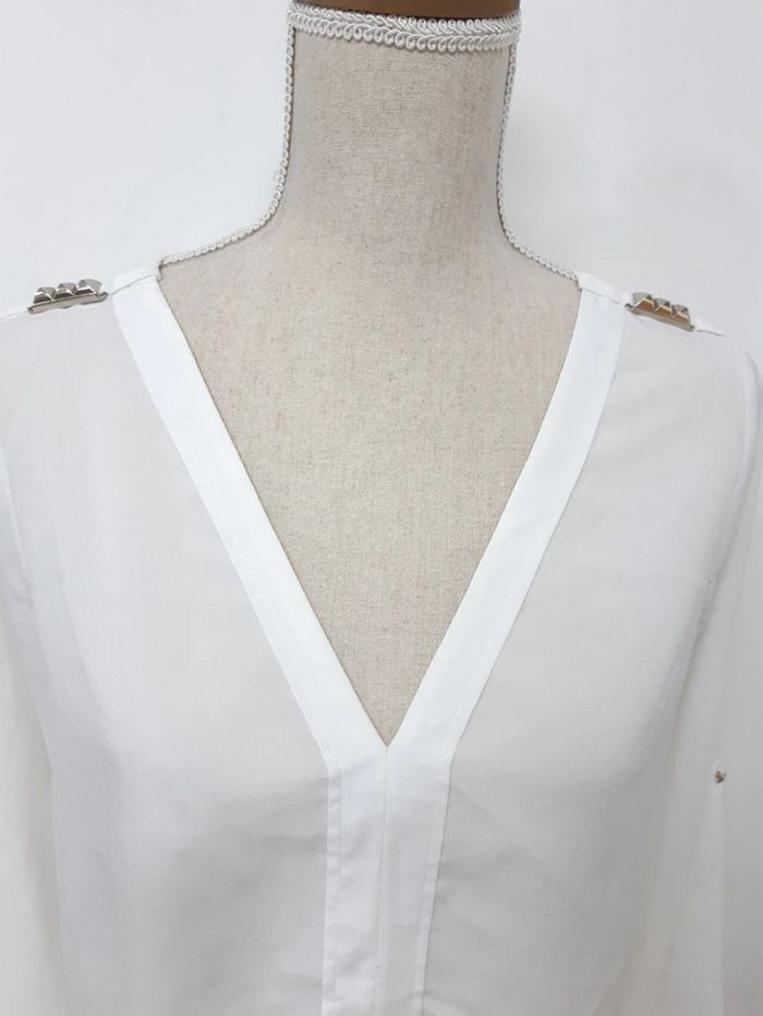 Blouse blanche Zara T38 - photo numéro 2