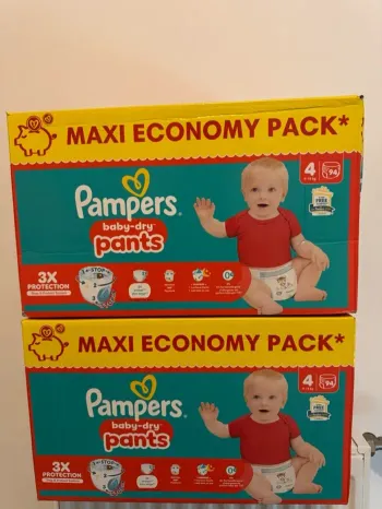 lot 2 cartons pampers pants taille 4