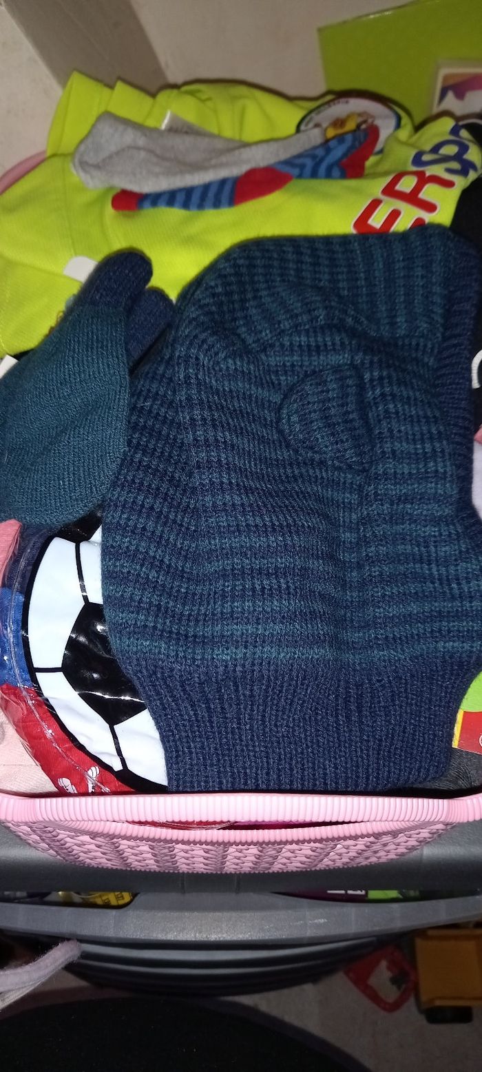 Cagoule et moufle