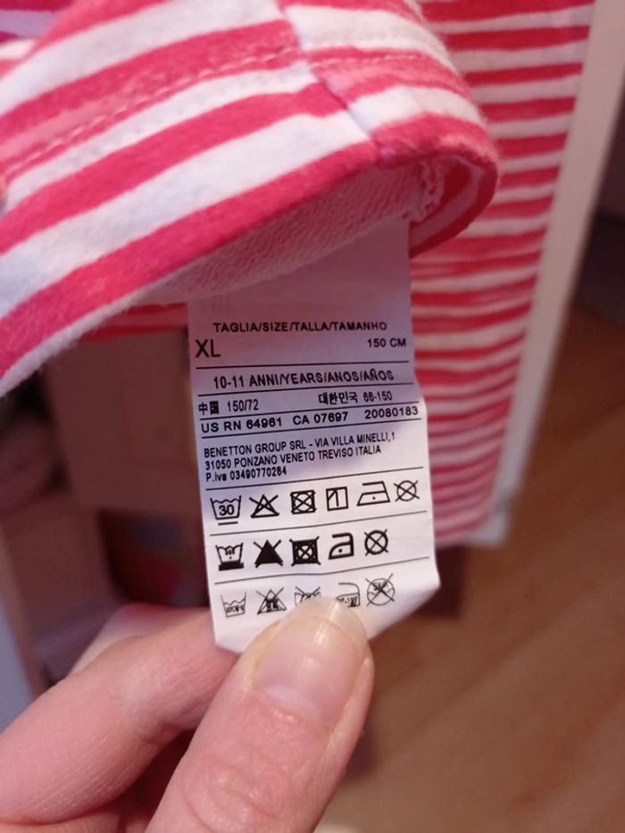 Gilet UCB corail et blanc 10/11 ans - photo numéro 4