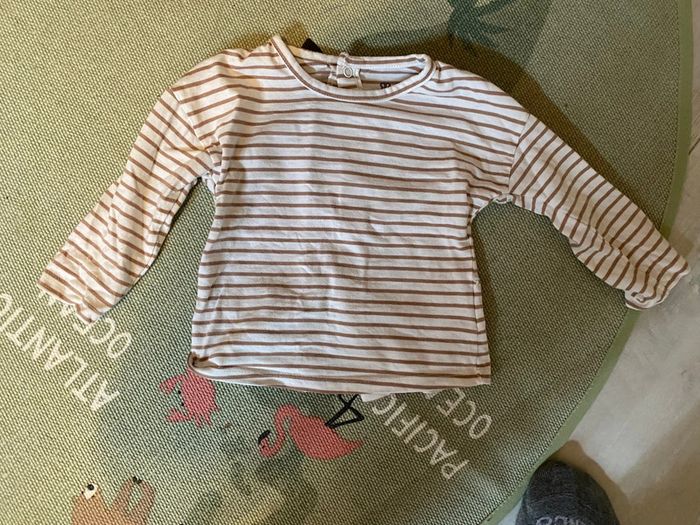 Lot de 3 tee shirt manches longues 12 mois - photo numéro 5