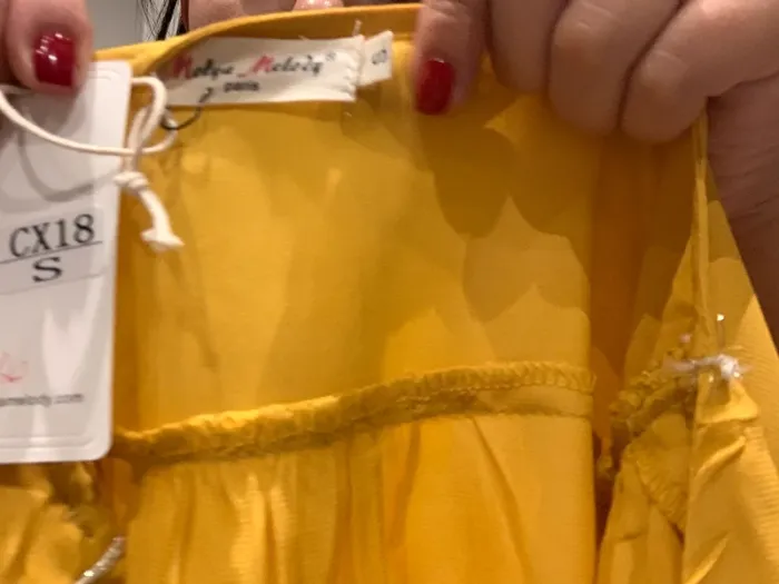 Blouse jaune et argent - photo numéro 5