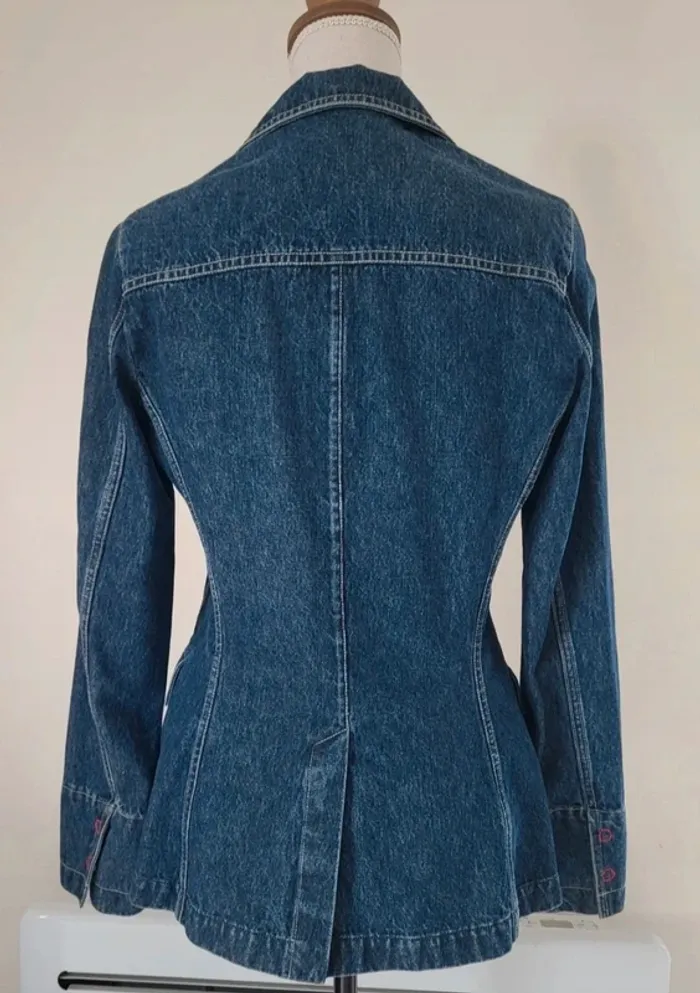 Veste en jean bleue foncée A.Ventilo Taille 36 - photo numéro 6