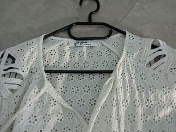 Tunique  blanche fleury