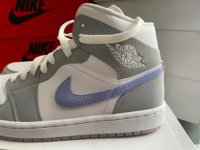 Jordan 1 mid wmns wolf grey - photo numéro 10