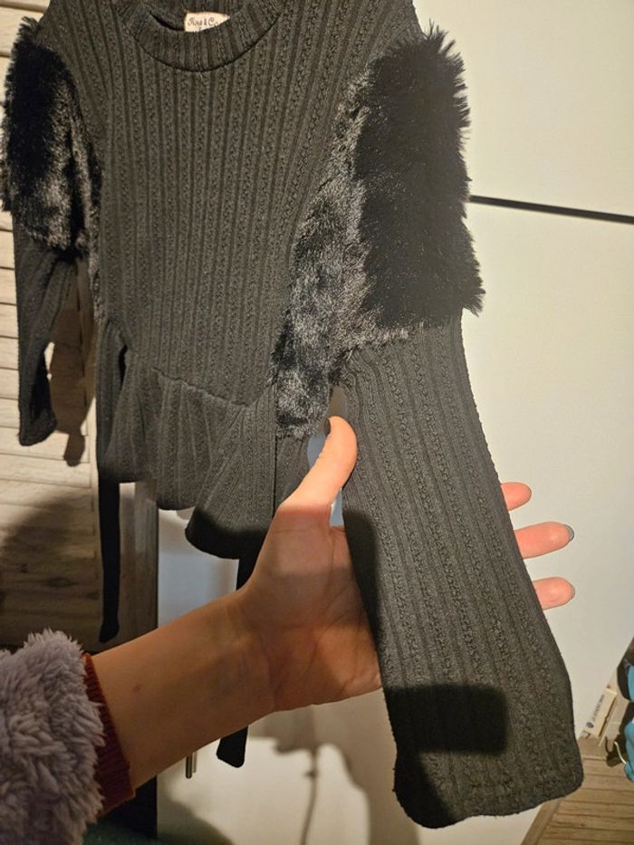 Pull fantaisie noir Fiona & Co 6 ans - photo numéro 3