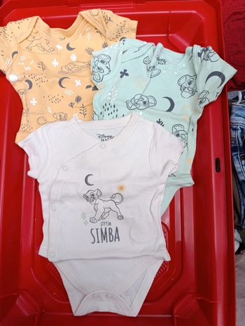 Lot de 3 body simba