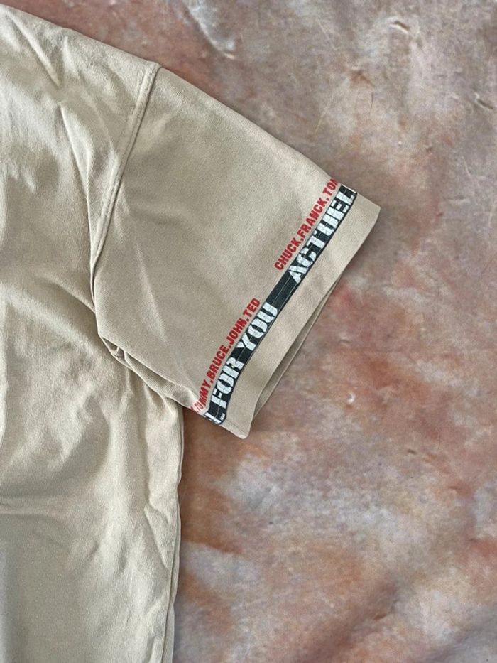 T-shirt vintage, beige - photo numéro 3