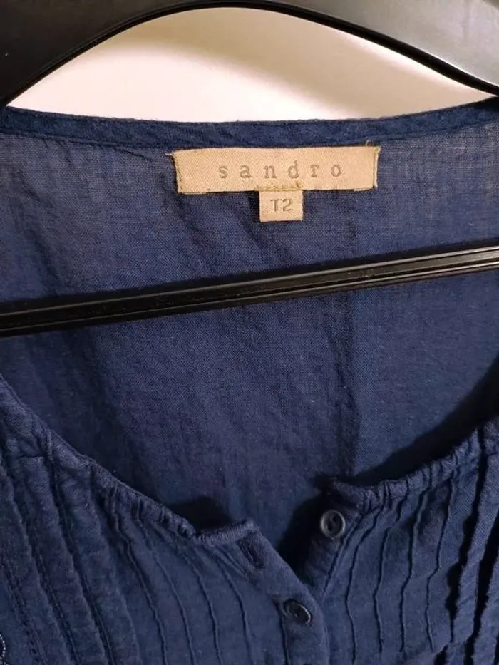 Blouse Sans Manches Sandro - Taille 2 (M) - photo numéro 3