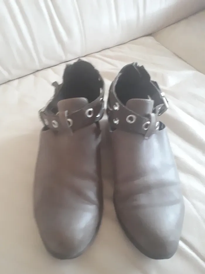 Bottines ouvertes beige 39 - photo numéro 2