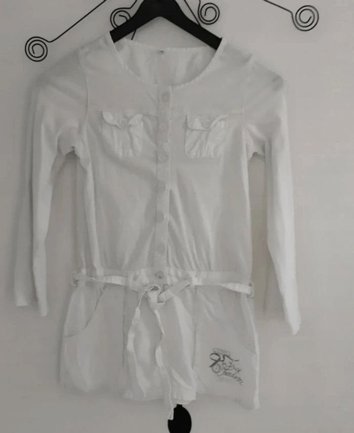 Tunique manches longues blanche Capt'ain tortue taille 6 ans