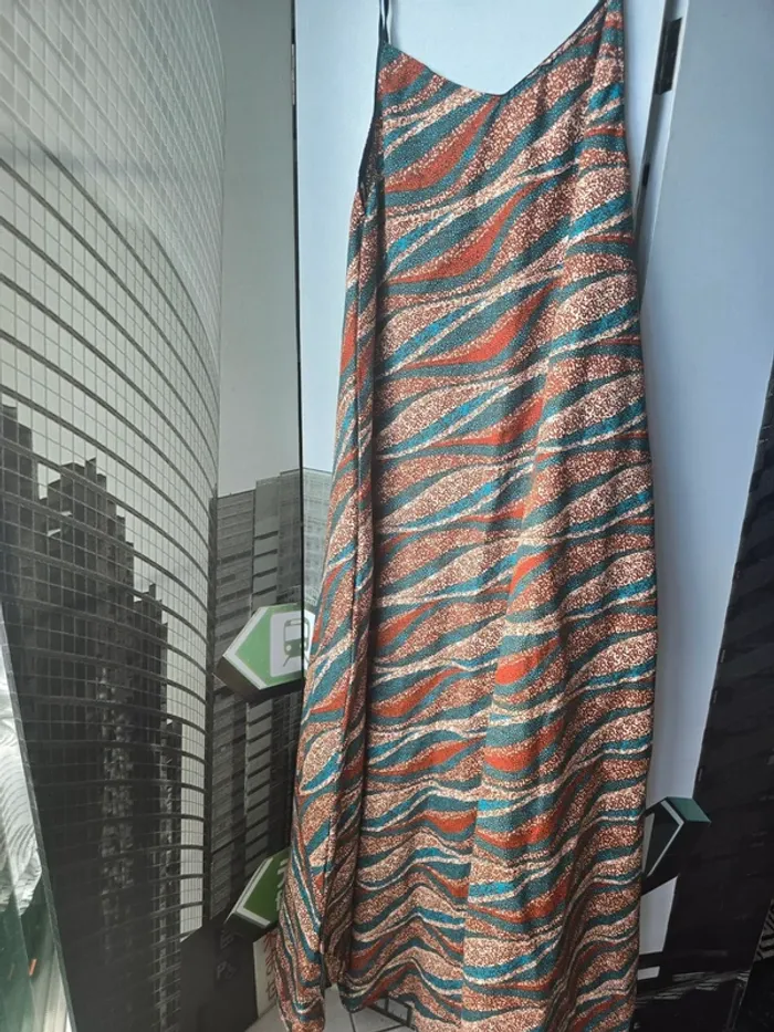 Robe en wax à fines bretelles – élégante de M à XL - photo numéro 4