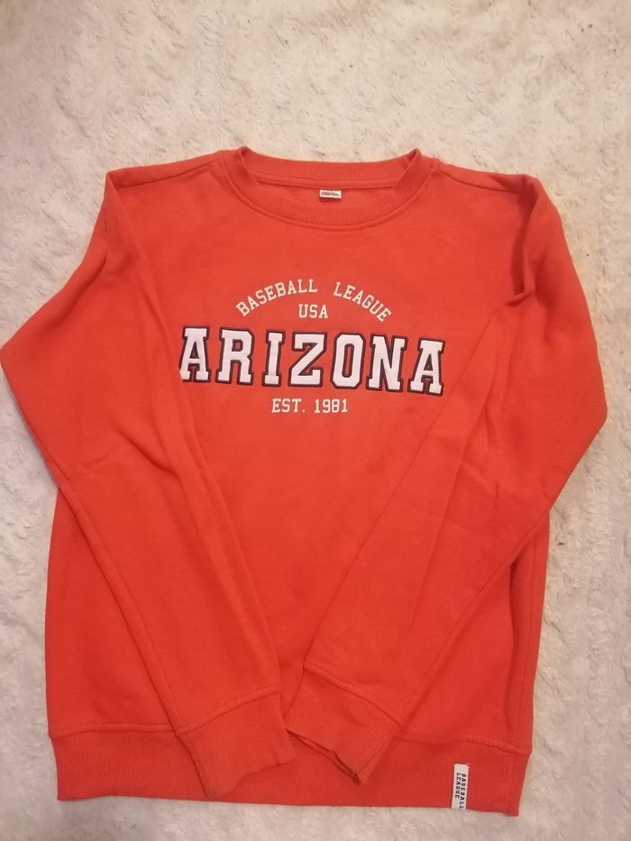 Pull sweat-shirt 🧡  garçon 12/14 ans - photo numéro 2