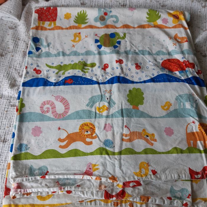 Housse couette 110x125 avec taie oreiller IKEA imprimé animaux - photo numéro 3