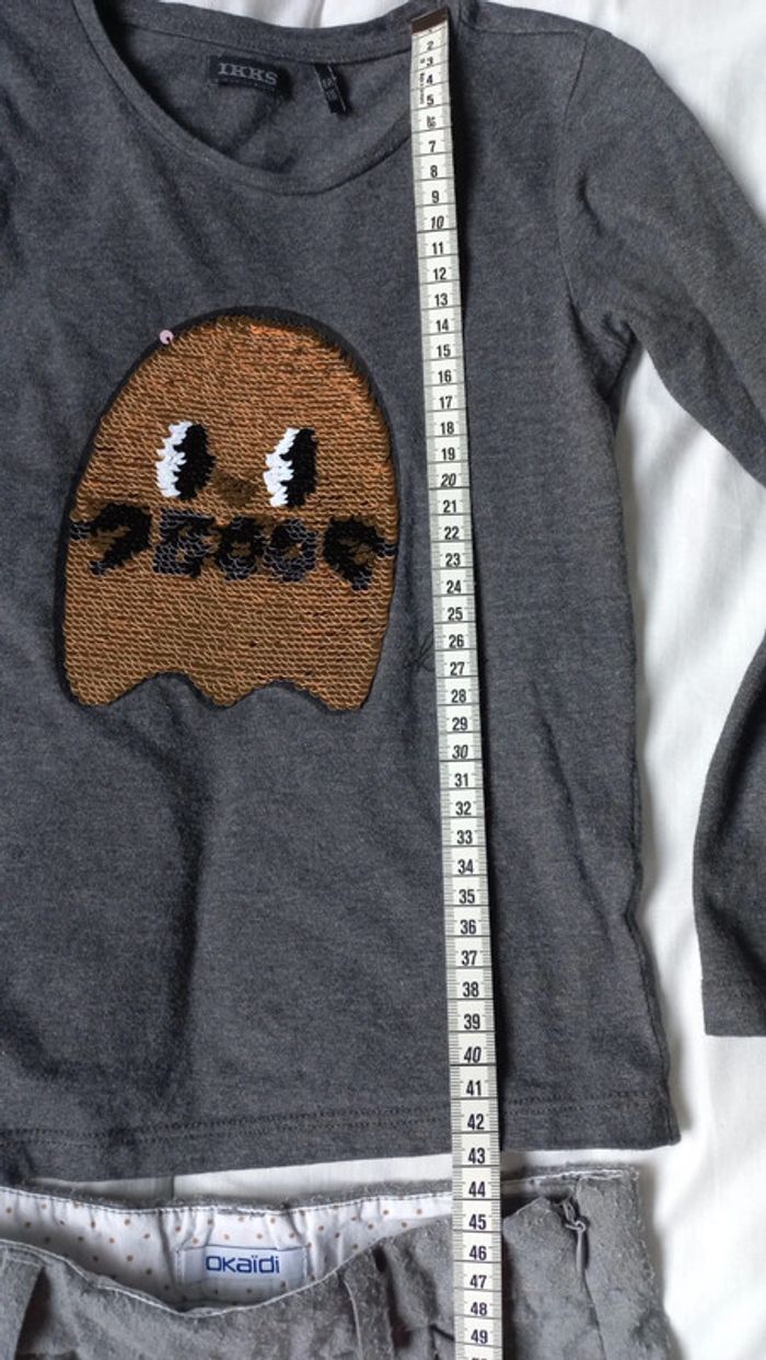 Ensemble T-shirt fantôme mignon et short - photo numéro 5