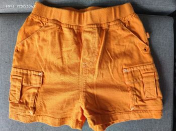 Short Mixte Orange Enfant Taille 12 mois