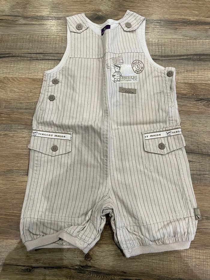 Salopette short 9 mois sergent major
