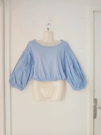 Sweat-shirt manches ballon femme