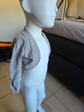 Gilet cache coeur gris