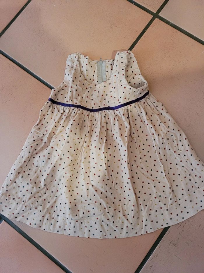 Robe velours 2 ans neuve fait maison