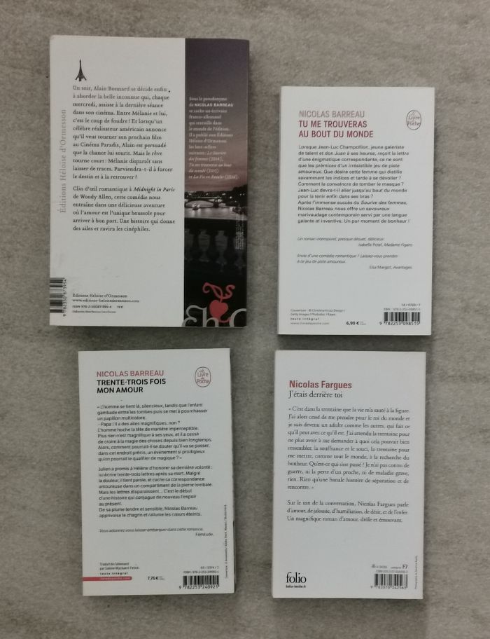 Nicolas Barreau - 3 romans dont Tu me trouveras au bout du monde - photo numéro 2